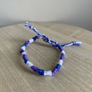 Thisbe Bracelet, anklet, trendy, comfortable, tie, embroidery thread, woven, gif
